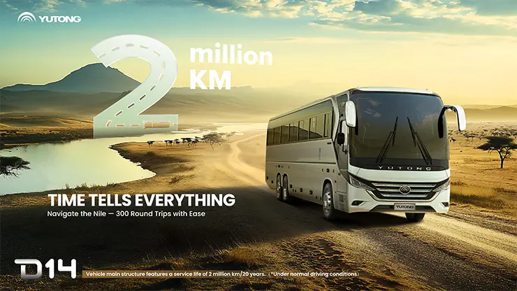 Yutong Bus Apresenta o Autocarro D14 da Próxima Geração em África