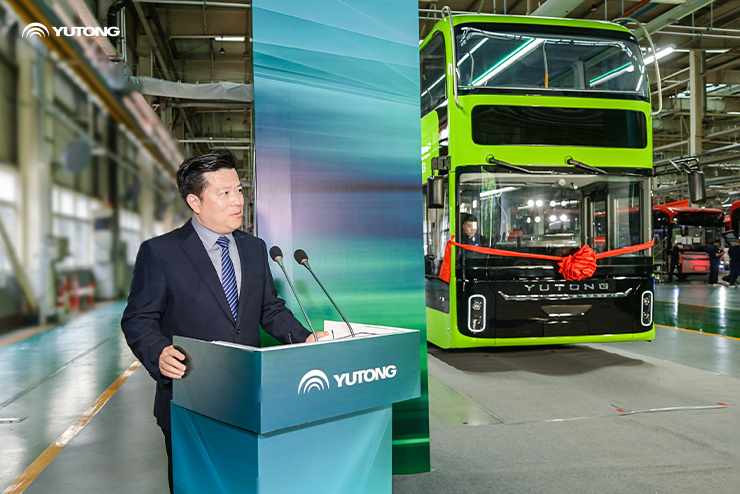 O autocarro elétrico de dois andares U12DD de nova geração da Yutong faz uma estreia maravilhosa!