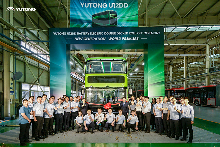 O autocarro elétrico de dois andares U12DD de nova geração da Yutong faz uma estreia maravilhosa!