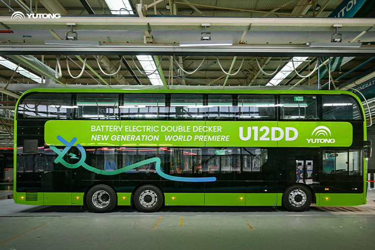 O autocarro elétrico de dois andares U12DD de nova geração da Yutong faz uma estreia maravilhosa!