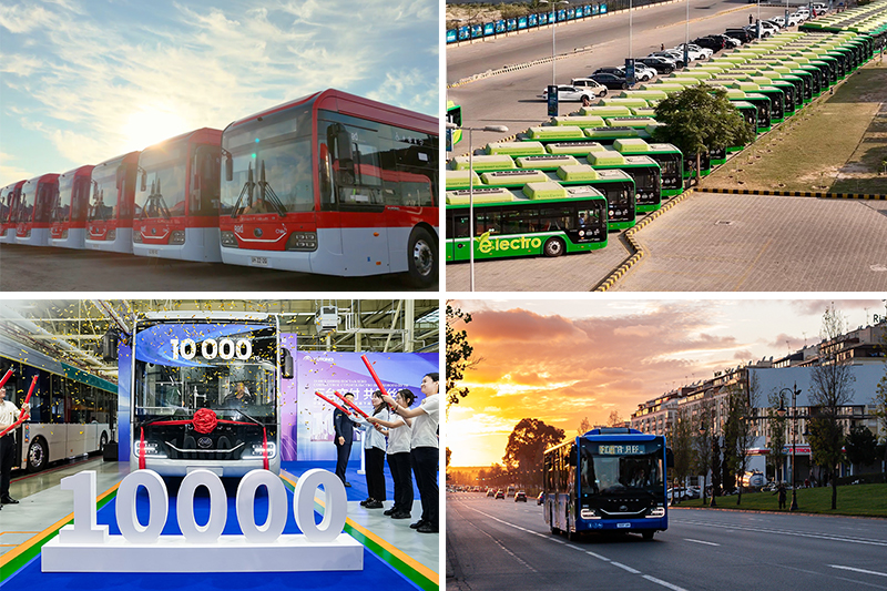 A Yutong aprofundou as parcerias globais através de grandes entregas em 2025, incluindo 400 autocarros para o Paquistão, 372 para o Chile, 100 para a Grécia e 723 para Marrocos. Na Ásia Central, as entregas acumuladas ultrapassaram as 10.000 unidades.