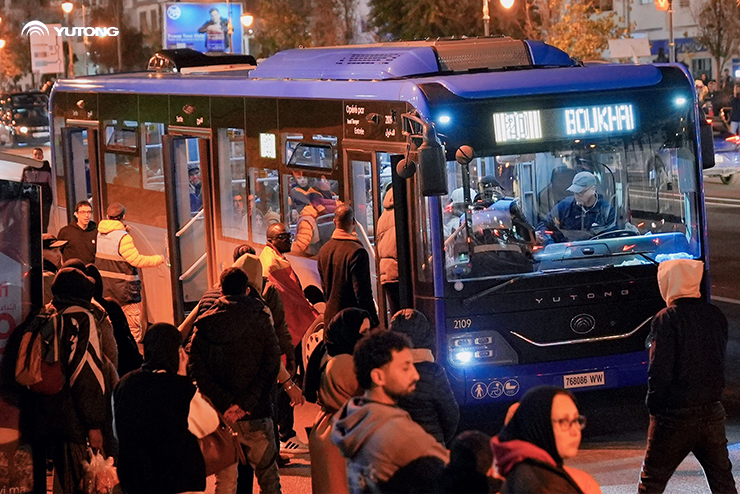 723 autocarros Yutong asseguraram com elevados padrões os serviços de apoio à competição internacional de futebol africano!