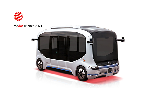 O autocarro autónomo Yutong Xiaoyu 2.0 venceu o Red Dot Award, o prêmio mais autoritativo e profissional de design industrial global.